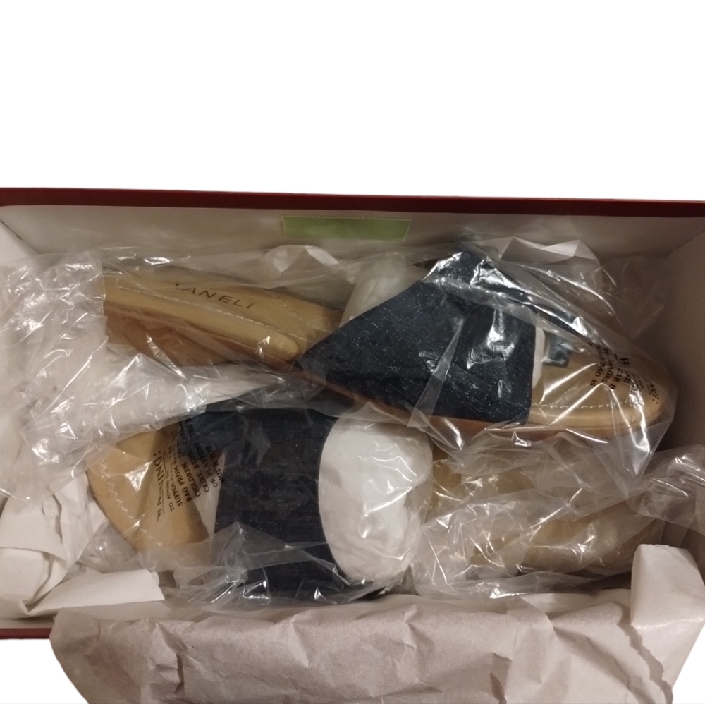 VANELI Tallis JEANS Denim Leather Sandal, NIB - Picture 3 of 10